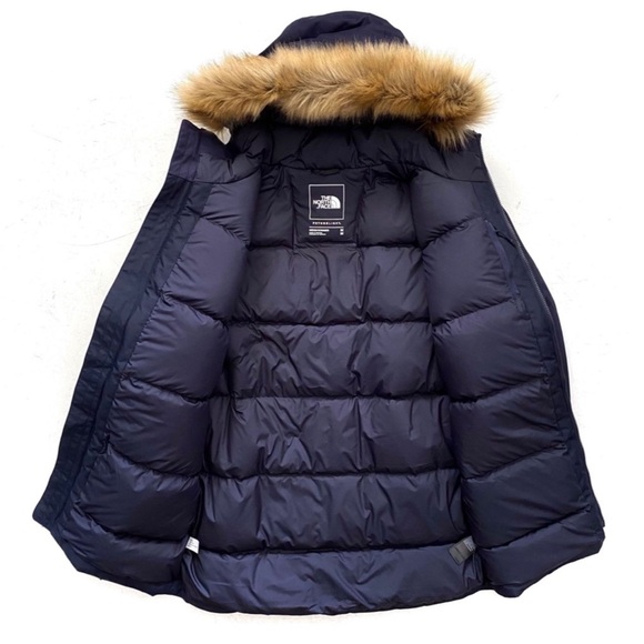 The North Face Mens Down & Feather Futurelight Blue Parka Jacket XL NWOT - Picture 3 of 5